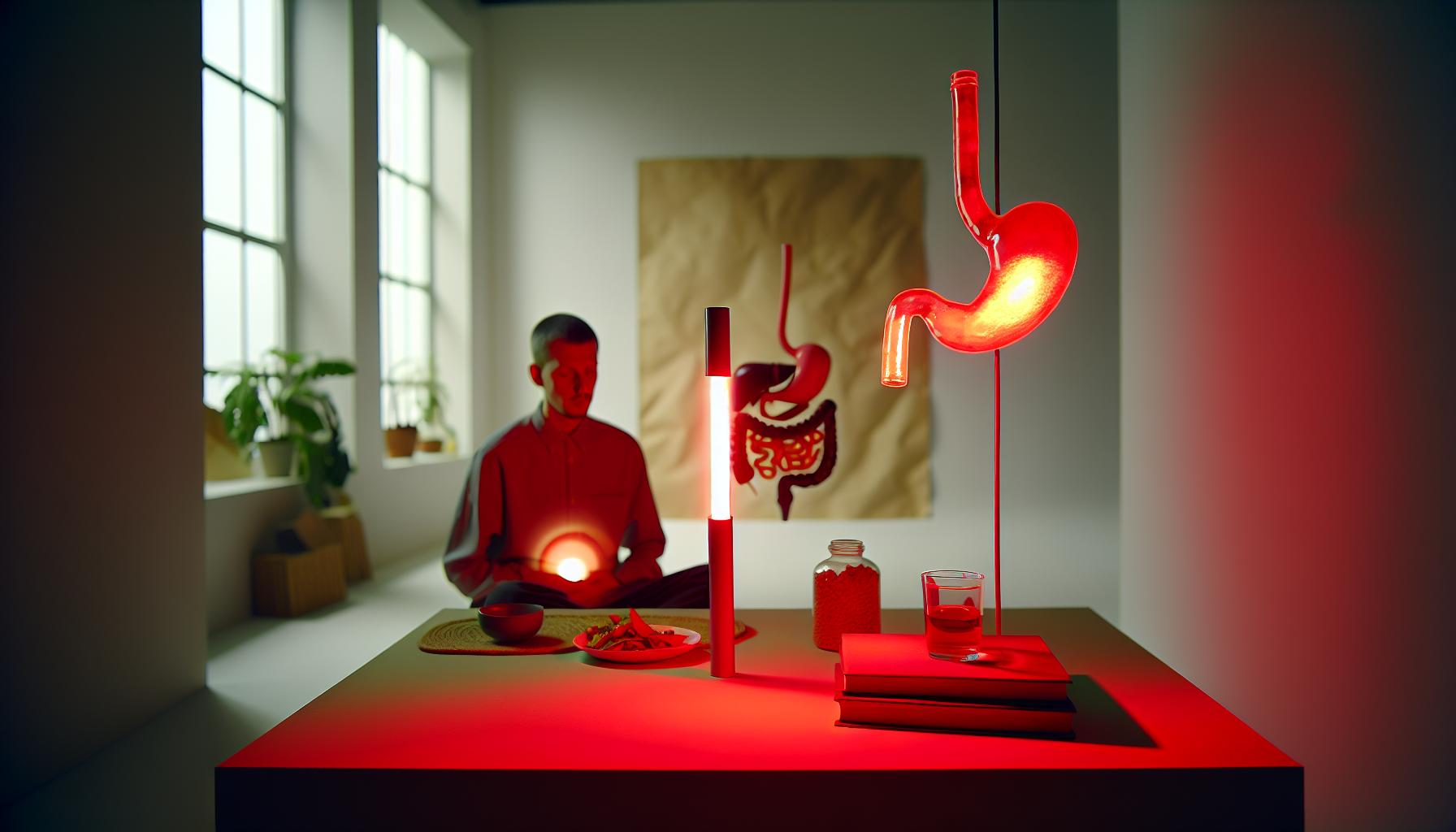 Jak červené‌ světlo ovlivňuje žaludek a⁤ trávení