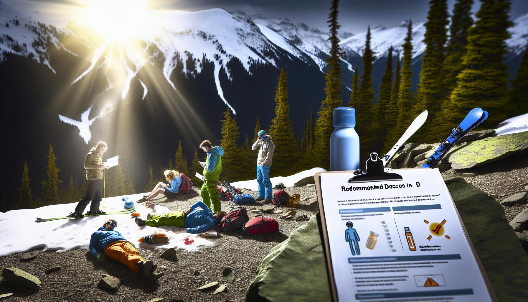Doporučené dávky vitamínu D a bezpečnostní limity na horách