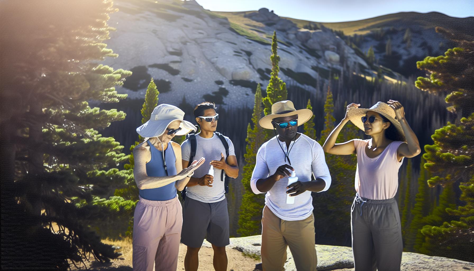 Bezpečnostní opatření při vystavení horskému slunci