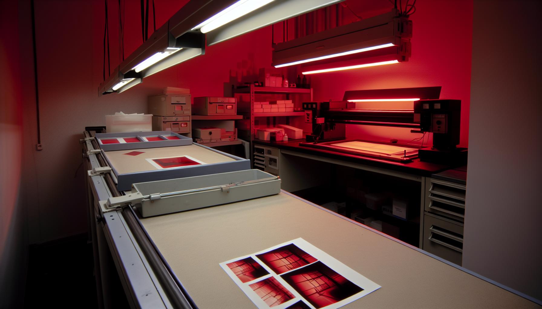 Technické požadavky červeného světla ​ve fotokomorách