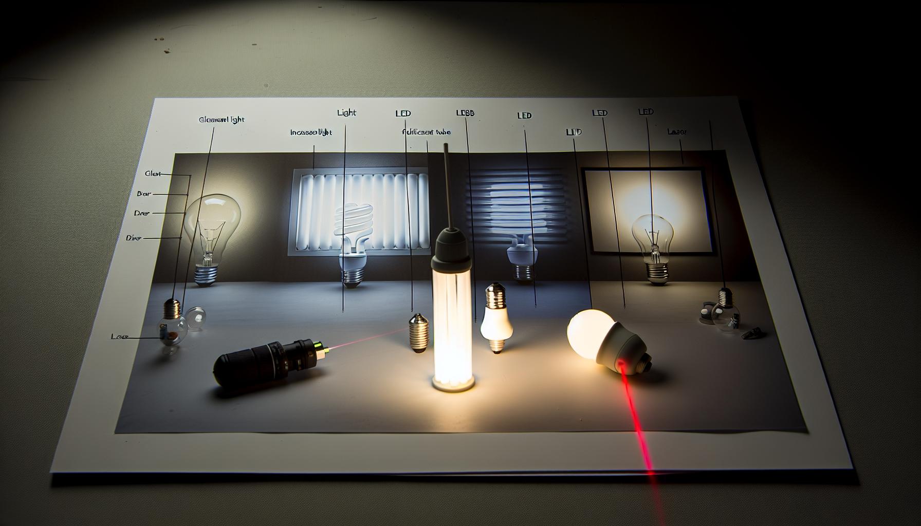 Typy světelných ‍zdrojů a jejich vlnové délky